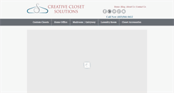 Desktop Screenshot of creativeclosetsolutions.com