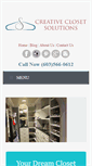 Mobile Screenshot of creativeclosetsolutions.com