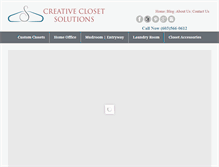 Tablet Screenshot of creativeclosetsolutions.com